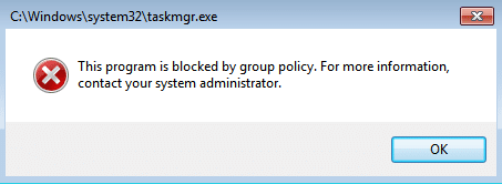 Fix "This program is blocked by group policy." error